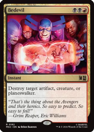 Image of Bedevil (Surge Foil) (MSC-182) - Commander: Marvel Super Heroes Foil