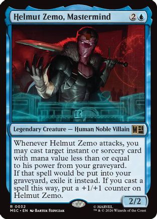 Image of Helmut Zemo, Mastermind (MSC-032) - Commander: Marvel Super Heroes