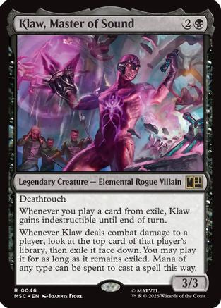 Image of Klaw, Master of Sound (MSC-046) - Commander: Marvel Super Heroes