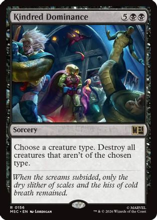 Image of Kindred Dominance (Surge Foil) (MSC-156) - Commander: Marvel Super Heroes Foil