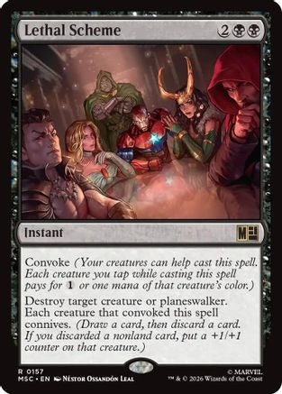Image of Lethal Scheme (Surge Foil) (MSC-157) - Commander: Marvel Super Heroes Foil