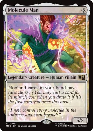 Image of Molecule Man (MSC-009) - Commander: Marvel Super Heroes