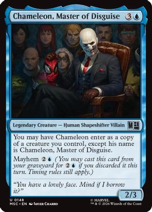 Image of Chameleon, Master of Disguise (Surge Foil) (MSC-148) - Commander: Marvel Super Heroes Foil