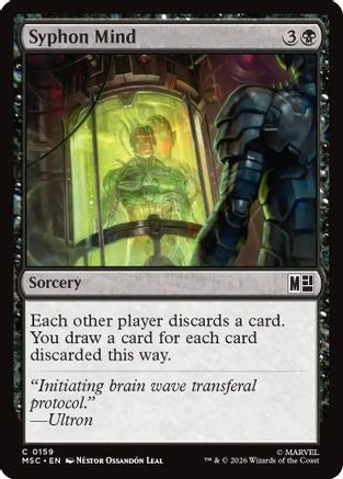 Image of Syphon Mind (Surge Foil) (MSC-159) - Commander: Marvel Super Heroes Foil