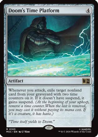 Image of Doom's Time Platform (Surge Foil) (MSC-103) - Commander: Marvel Super Heroes Foil