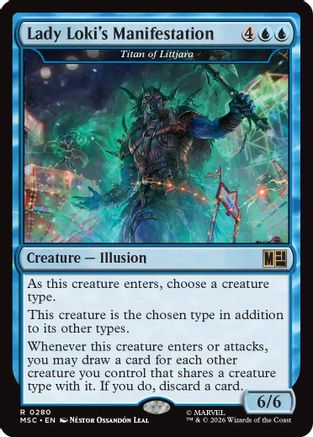 Image of Lady Loki's Manifestation - Titan of Littjara (MSC-280) - Commander: Marvel Super Heroes
