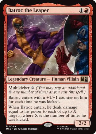 Image of Batroc the Leaper (Surge Foil) (MSC-049) - Commander: Marvel Super Heroes Foil