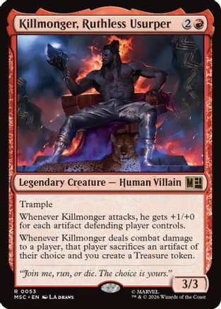 Image of Killmonger, Ruthless Usurper (MSC-053) - Commander: Marvel Super Heroes