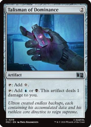 Image of Talisman of Dominance (MSC-219) - Commander: Marvel Super Heroes