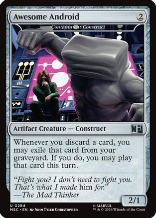 Image of Awesome Android - Containment Construct (Surge Foil) (MSC-284) - Commander: Marvel Super Heroes Foil
