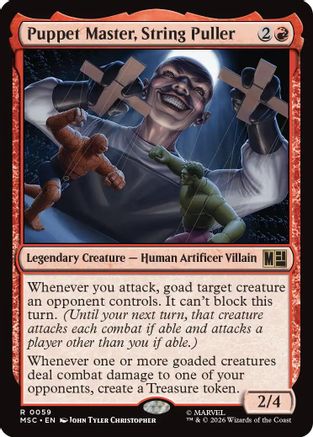 Image of Puppet Master, String Puller (Surge Foil) (MSC-059) - Commander: Marvel Super Heroes Foil
