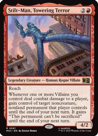 Image of Stilt-Man, Towering Terror (Surge Foil) (MSC-061) - Commander: Marvel Super Heroes Foil