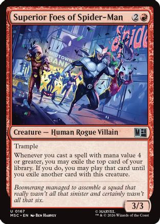 Image of Superior Foes of Spider-Man (Surge Foil) (MSC-167) - Commander: Marvel Super Heroes Foil
