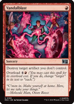 Image of Vandalblast (Surge Foil) (MSC-168) - Commander: Marvel Super Heroes Foil
