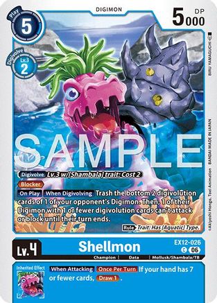 Image of Shellmon (EX12-026) - Digital World Shambala
