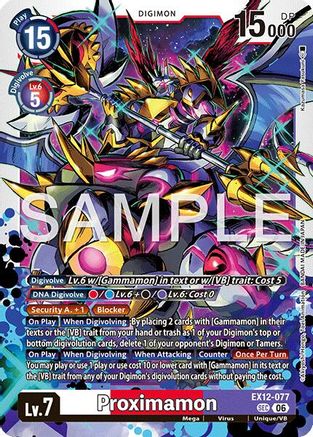 Image of Proximamon (EX12-077) - Digital World Shambala Foil