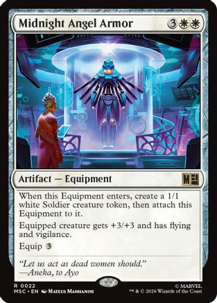 Image of Midnight Angel Armor (MSC-022) - Commander: Marvel Super Heroes