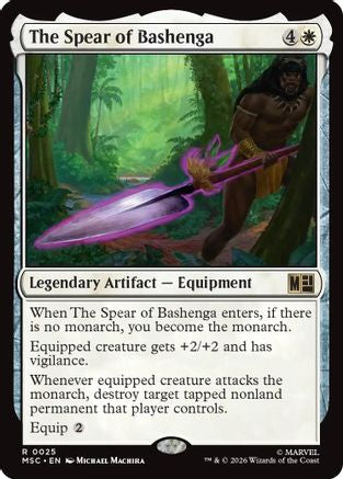 Image of The Spear of Bashenga (MSC-025) - Commander: Marvel Super Heroes