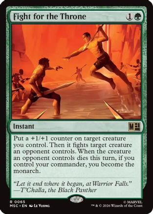 Image of Fight for the Throne (MSC-065) - Commander: Marvel Super Heroes