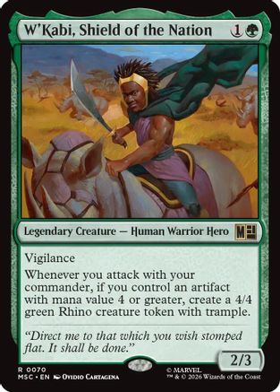 Image of W'Kabi, Shield of the Nation (MSC-070) - Commander: Marvel Super Heroes