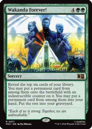 Image of Wakanda Forever! (MSC-071) - Commander: Marvel Super Heroes