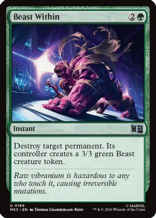 Image of Beast Within (MSC-169) - Commander: Marvel Super Heroes