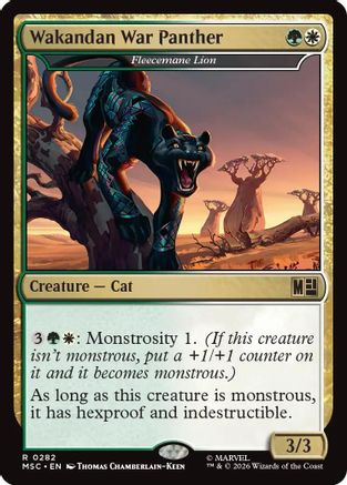 Image of Wakandan War Panther - Fleecemane Lion (MSC-282) - Commander: Marvel Super Heroes