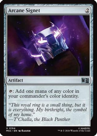 Image of Arcane Signet (0194) (MSC-194) - Commander: Marvel Super Heroes