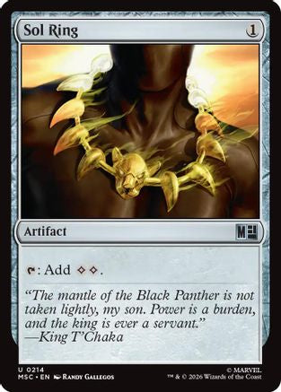 Image of Sol Ring (0214) (MSC-214) - Commander: Marvel Super Heroes