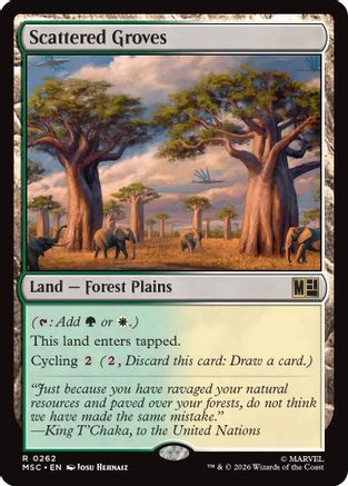 Image of Scattered Groves (MSC-262) - Commander: Marvel Super Heroes