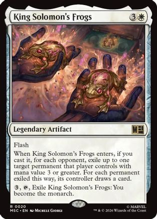 Image of King Solomon's Frogs (Surge Foil) (MSC-020) - Commander: Marvel Super Heroes Foil