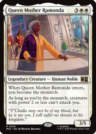 Image of Queen Mother Ramonda (Surge Foil) (MSC-023) - Commander: Marvel Super Heroes Foil