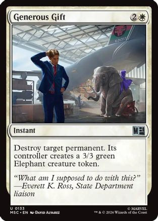 Image of Generous Gift (Surge Foil) (MSC-133) - Commander: Marvel Super Heroes Foil