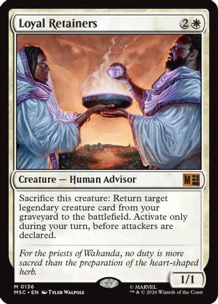Image of Loyal Retainers (Surge Foil) (MSC-136) - Commander: Marvel Super Heroes Foil