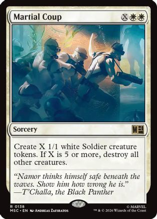 Image of Martial Coup (Surge Foil) (MSC-138) - Commander: Marvel Super Heroes Foil