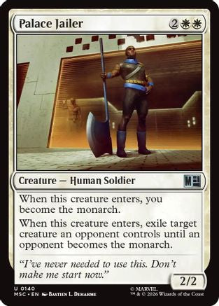 Image of Palace Jailer (Surge Foil) (MSC-140) - Commander: Marvel Super Heroes Foil