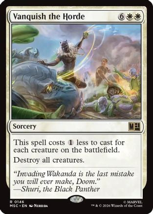 Image of Vanquish the Horde (Surge Foil) (MSC-146) - Commander: Marvel Super Heroes Foil
