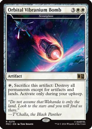 Image of Orbital Vibranium Bomb - Scourglass (Surge Foil) (MSC-276) - Commander: Marvel Super Heroes Foil