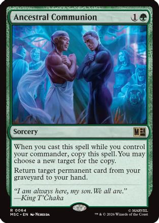 Image of Ancestral Communion (Surge Foil) (MSC-064) - Commander: Marvel Super Heroes Foil