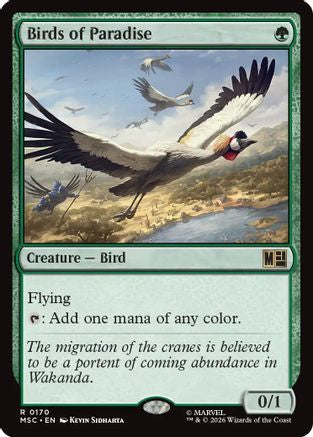 Image of Birds of Paradise (Surge Foil) (MSC-170) - Commander: Marvel Super Heroes Foil
