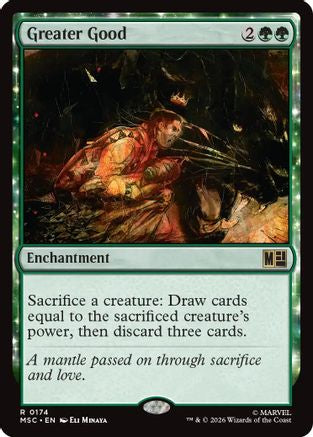 Image of Greater Good (Surge Foil) (MSC-174) - Commander: Marvel Super Heroes Foil