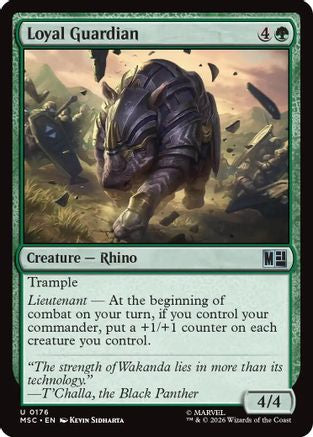 Image of Loyal Guardian (Surge Foil) (MSC-176) - Commander: Marvel Super Heroes Foil