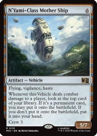 Image of N'Yami-Class Mother Ship (Surge Foil) (MSC-110) - Commander: Marvel Super Heroes Foil