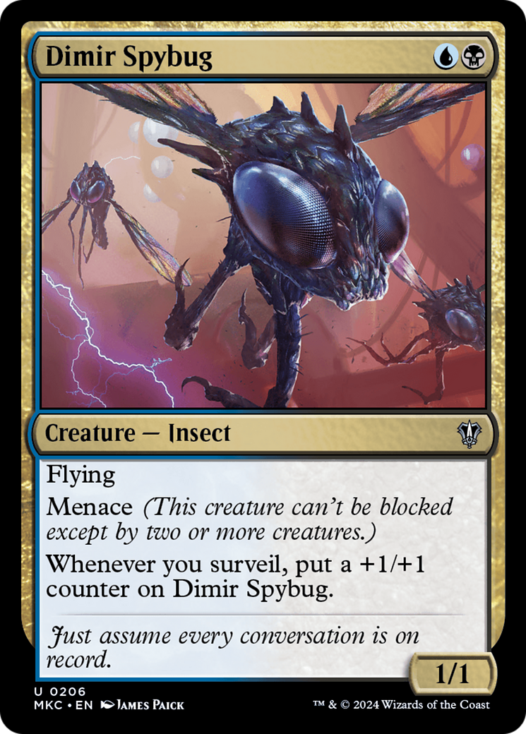 Image of Dimir Spybug [Murders at Karlov Manor Commander]