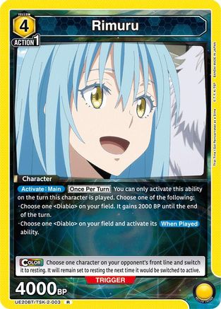 Image of Rimuru (003) (UE20BT/TSK-2-003) - UE20BT That Time I Got Reincarnated as a Slime Foil