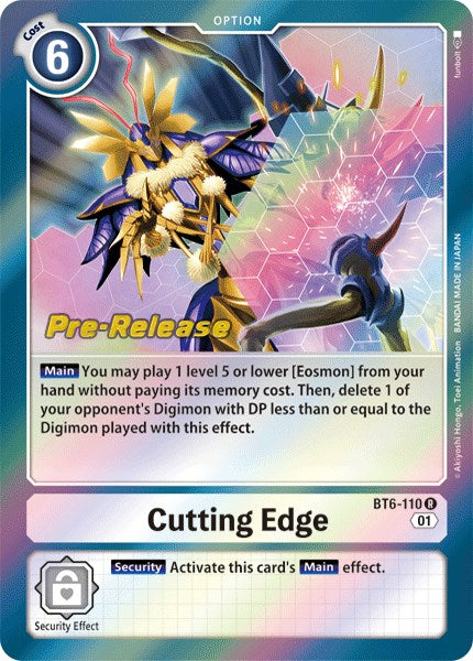Image of Cutting Edge [BT6-110] [Double Diamond Pre-Release Cards]