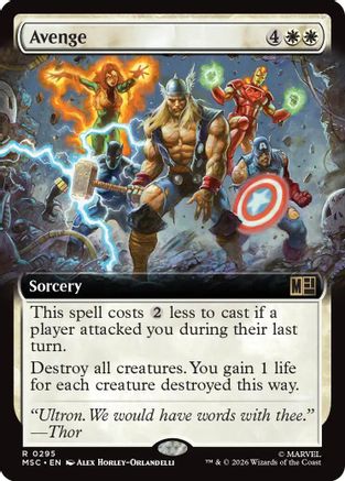 Image of Avenge (Extended Art) (MSC-295) - Commander: Marvel Super Heroes