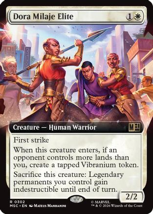 Image of Dora Milaje Elite (Extended Art) (MSC-302) - Commander: Marvel Super Heroes