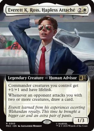 Image of Everett K. Ross, Hapless Attache (Extended Art) (MSC-303) - Commander: Marvel Super Heroes Foil