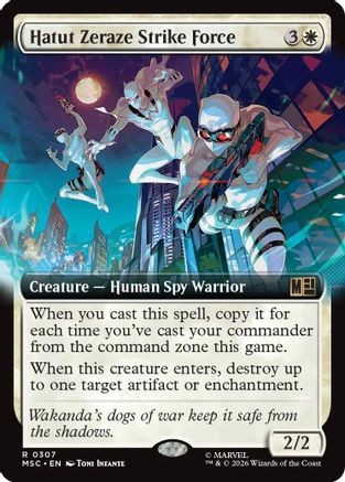 Image of Hatut Zeraze Strike Force (Extended Art) (MSC-307) - Commander: Marvel Super Heroes Foil